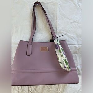 Nanette Lepore lavender tote, brand new with tags